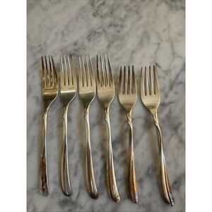 Radiance by Old Company Plate International Silverplate Dinner Salad Forks-6 Pcs